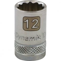 Gray GT-D009112- 3/8" DRIVE 12 POINT 12MM CHROME SOCKET