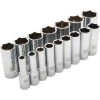 DRIVING AND FASTENING ACCESSORIES Dynamic 16 Piece 6 Point Deep SAE Socket Set