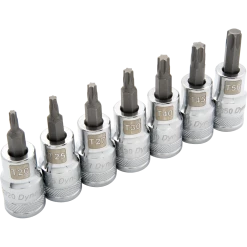 GRAY Dynamic GT-D018016 - 7 Piece Standard Length Torx Socket Set 1/2" Drive DRIVING AND FASTENING ACCESSORIES