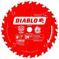 WOODWORKING Freud Diablo 6-1/2" 24 Tooth Saw Blade
