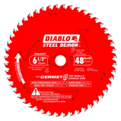 Diablo D0648CFA - 6 1/2'' X 48T Cermet Steel Saw Blade