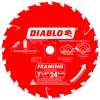 Freud Diablo 7-1/4" 24T Framing/Demolition Blades 2 Freud Diablo 7-1/4" 24T Framing/Demolition Blades