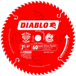 FREUD SALE Diablo 7-1/4" 60T Fine Finish Blade