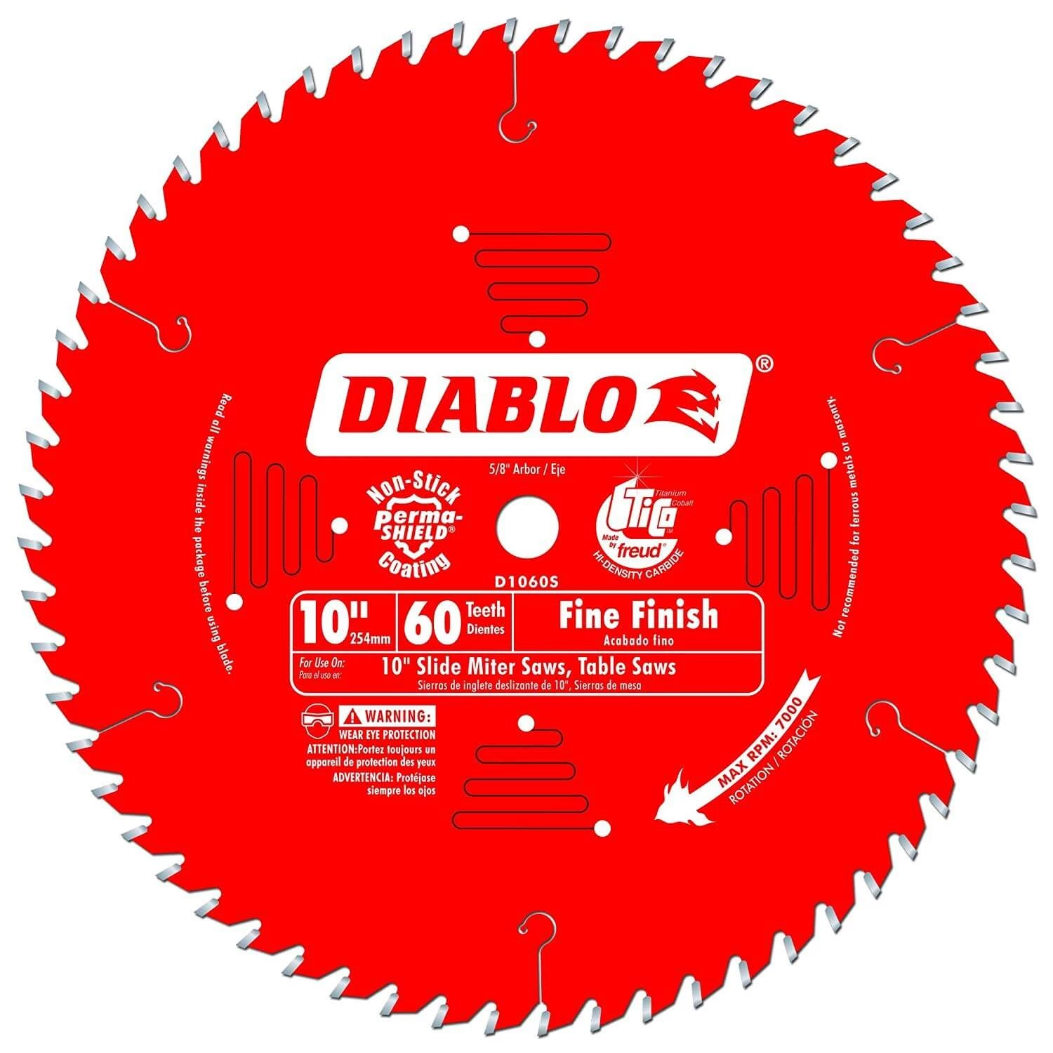 Freud Diablo 10" 60T Fine Finish Blade WOODWORKING 3 Freud Diablo 10" 60T Fine Finish Blade WOODWORKING