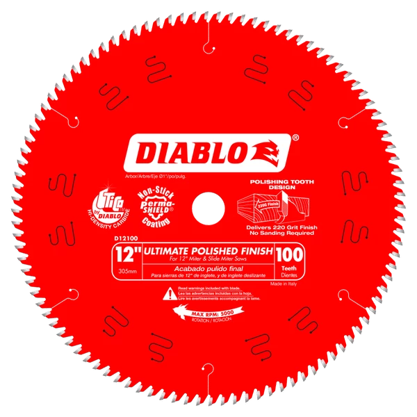 DIABLO D12100X - 12'' 100T SAW BLADE 3 DIABLO D12100X - 12'' 100T SAW BLADE