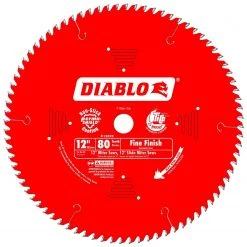 CUTTING ACCESSORIES Freud D1280X - Diablo 12" 80T Fine Finish Saw Blade