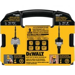 DEWALT D180002 Standard Electricians Bi-Metal Hole Saw Kit ACCESSORY KITS