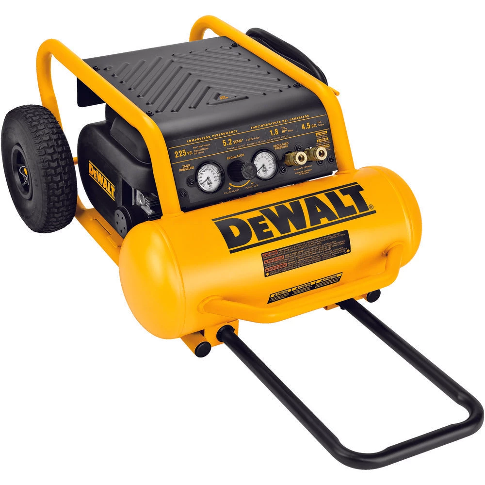 DEWALT D55146 - 1.6 HP CONTINUOUS, 225 PSI, 4.5 GALLON COMPRESSOR 4 DEWALT D55146 - 1.6 HP CONTINUOUS, 225 PSI, 4.5 GALLON COMPRESSOR