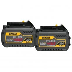 BATTERIES AND CHARGERS DEWALT DCB606-2 FLEXVOLT™ 20/60V MAX BATTERY PACK 6.0AH DUAL PACK
