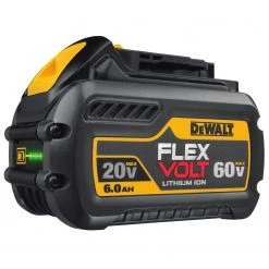 BATTERIES AND CHARGERS DEWALT DCB606 20/60V MAX FLEXVOLT 6.0 Ah Battery Pack 18 BATTERIES AND CHARGERS DEWALT DCB606 20/60V MAX FLEXVOLT 6.0 Ah Battery Pack