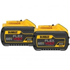 DEWALT DCB609-2 20V/60V Max Flexvolt 9.0Ah Battery, 2 Pack BATTERIES AND CHARGERS