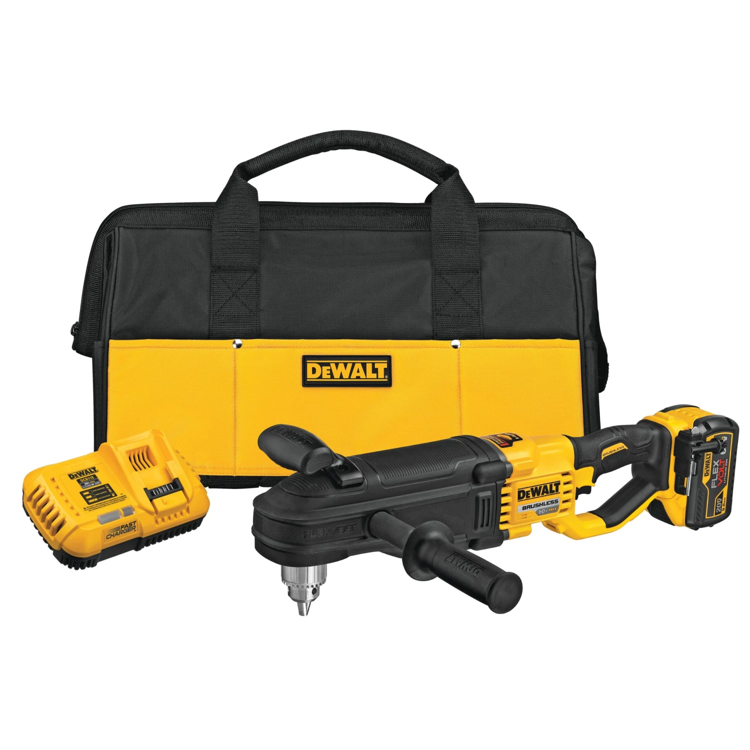 SALE DEWALT DCD470X1 - 60V IN LINE STUD & JOIST DRILL KIT 3 SALE DEWALT DCD470X1 - 60V IN LINE STUD & JOIST DRILL KIT