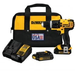 DEWALT DCD785C2 20V MAX Lithium Ion Compact 1.5 Ah Hammer Drill/Driver Kit POWER TOOLS