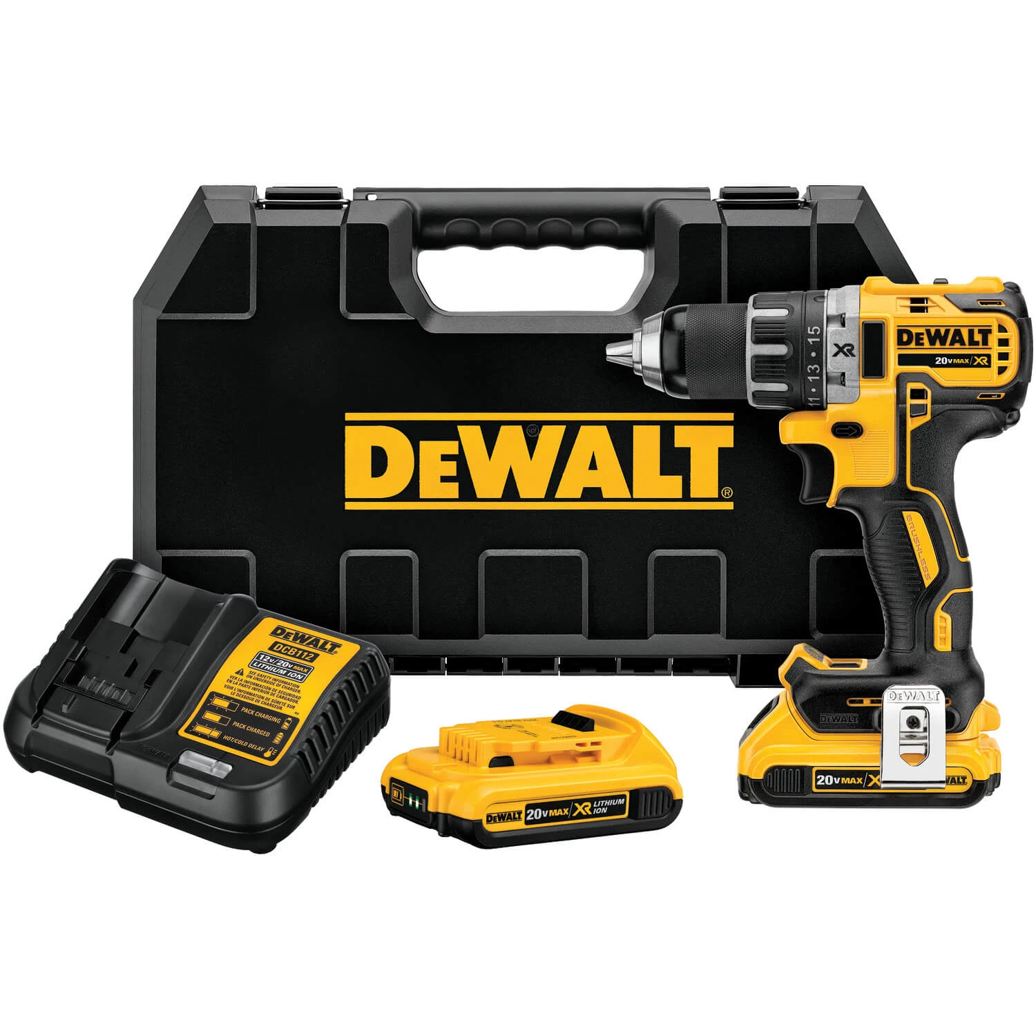 DEWALT DCD791D2-20V MAX XR LI-ION BL COMPACT DD KIT 3 DEWALT DCD791D2-20V MAX XR LI-ION BL COMPACT DD KIT
