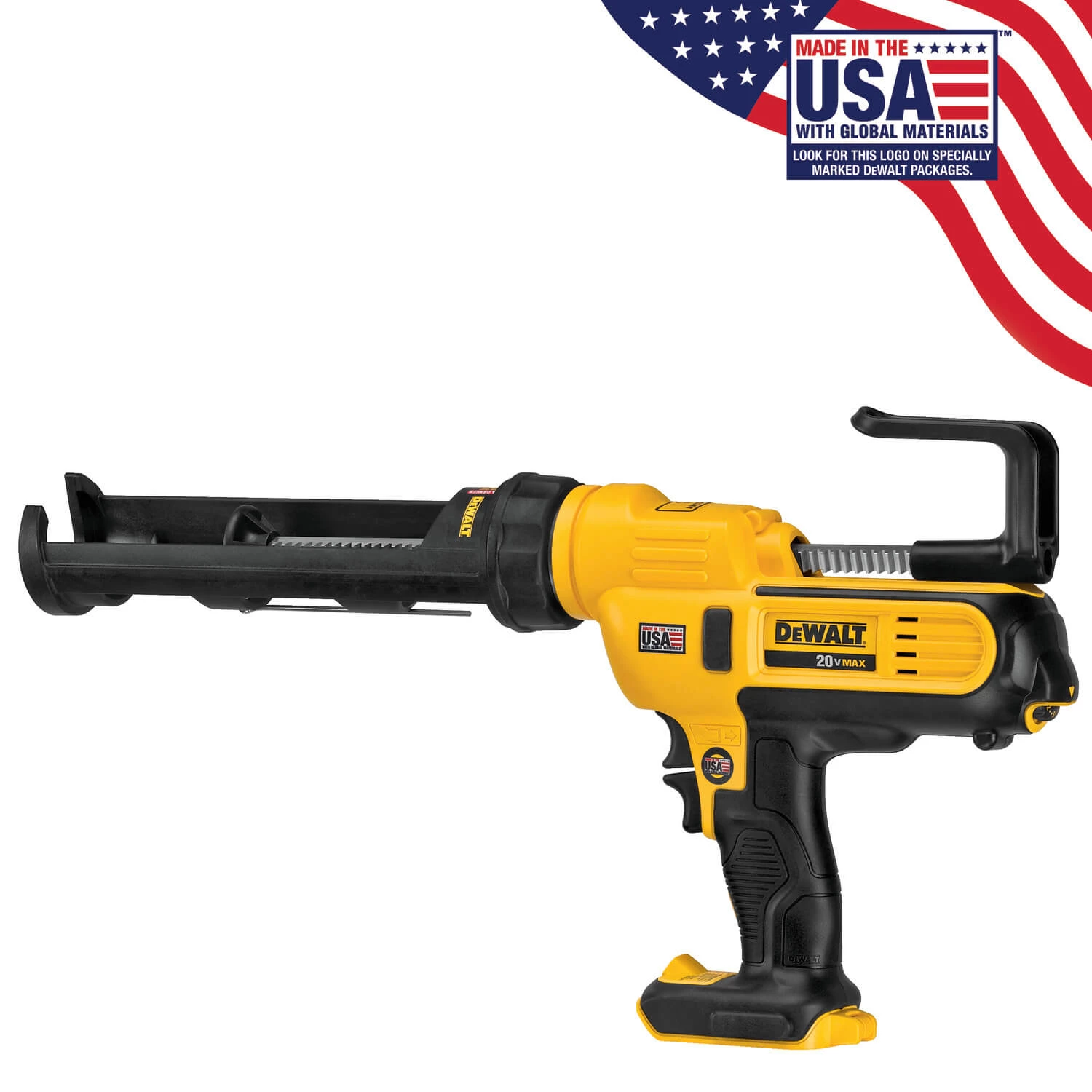 DEWALT DCE560B 20V MAX 10oz/300ml Adhesive Gun, Baretool 6 DEWALT DCE560B 20V MAX 10oz/300ml Adhesive Gun, Baretool