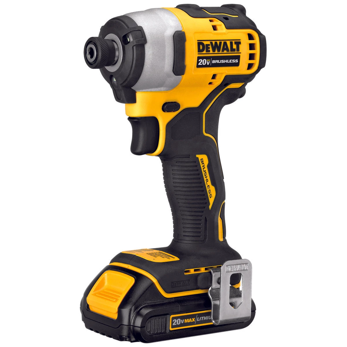 POWER TOOLS DEWALT DCF809C2 ATOMIC 20V MAX* BRUSHLESS CORDLESS COMPACT 1/4 IN. IMPACT DRIVER KIT 2 BATTERY KIT 4 POWER TOOLS DEWALT DCF809C2 ATOMIC 20V MAX* BRUSHLESS CORDLESS COMPACT 1/4 IN. IMPACT DRIVER KIT 2 BATTERY KIT
