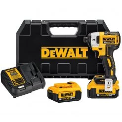 DEWALT DCF887M2 20V MAX XR Li-Ion 4.0 Ah Brushless 0.25" 3-Speed Impact Driver Kit