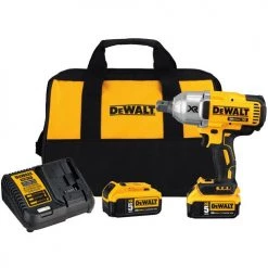 POWER TOOLS DeWALT DCF897P2 5 Ah 20V MAX XR High Torque 3/4-Inch Impact Wrench With Hog Ring