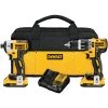 DEWALT DCK287D2 20V MAX Li-Ion 2.0Ah Brushless Compact Hammer Drill And Impact POWER TOOLS