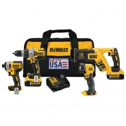 POWER TOOLS DEWALT DCK494P2 20V Max XR Lithium Ion 4-Tool Combo Kit
