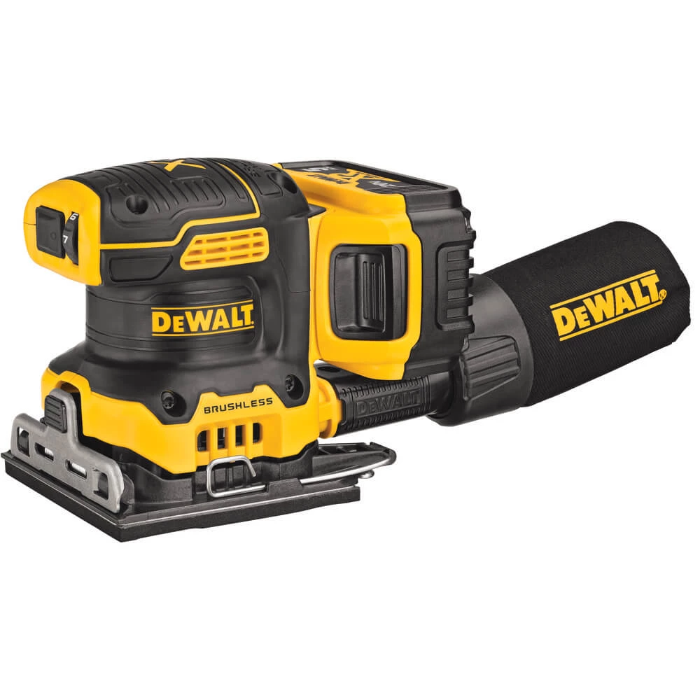 DEWALT DCW200P1 - 20V MAX XR ¼ Sheet Cordless Sander Kit 4 DEWALT DCW200P1 - 20V MAX XR ¼ Sheet Cordless Sander Kit