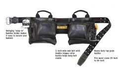 KUNYS WHAT'S NEW DeWALT DG5472 - 12 Pocket Leather Carpenter's Apron 6 KUNYS WHAT'S NEW DeWALT DG5472 - 12 Pocket Leather Carpenter's Apron