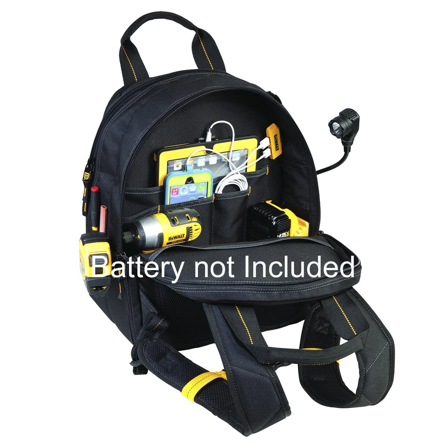 KUNYS WHAT'S NEW DeWalt DGCL33 - 33 Pocket Backpack With Light 15 KUNYS WHAT'S NEW DeWalt DGCL33 - 33 Pocket Backpack With Light