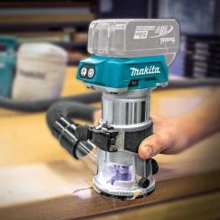 Makita DRT50ZX4 18V LXT Brushless Router (Tool Only) W/Dust Extraction POWER TOOLS