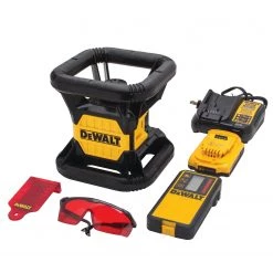 DEWALT DW074LR 20v MAX Rotary Laser, Red WHAT'S NEW
