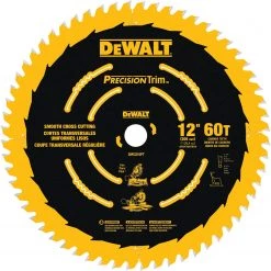 CUTTING ACCESSORIES DEWALT DW3216PT Precision Trim 12-Inch 60 Tooth ATB Crosscutting Saw Blade With 1-Inch Arbor And Tough Coat Finish