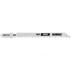 DEWALT DW3750-5 4-Inch 6 TPI Fast Wood Cut Cobalt Steel T-Shank Jig Saw Blade (5-Pack) WOODWORKING