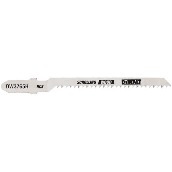 DEWALT DW3765H - 3" 12TPI Trim/Coping HCS T-Shank Jig Saw Blade (5-Pack) 4 DEWALT DW3765H - 3" 12TPI Trim/Coping HCS T-Shank Jig Saw Blade (5-Pack)