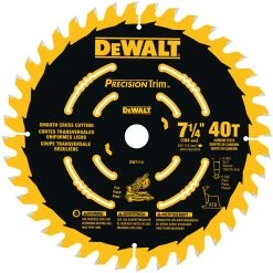 DEWALT DW7114PT 7-1/4 IN. PRECISION TRIM MITER SAW BLADES WOODWORKING
