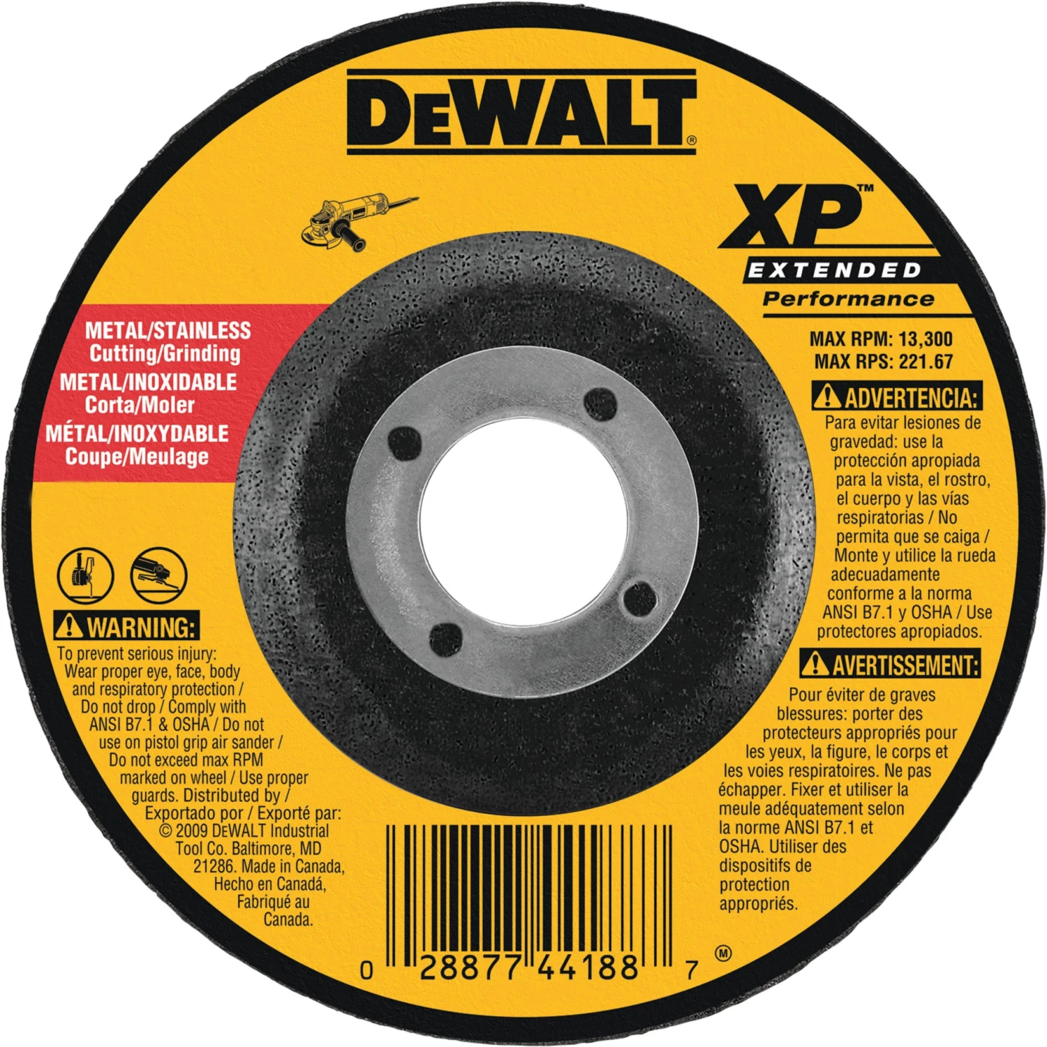 ACCESSORIES DEWALT DW8820 6-Inch By 1/4-Inch By 7/8-Inch XP Grinding Wheel 3 ACCESSORIES DEWALT DW8820 6-Inch By 1/4-Inch By 7/8-Inch XP Grinding Wheel