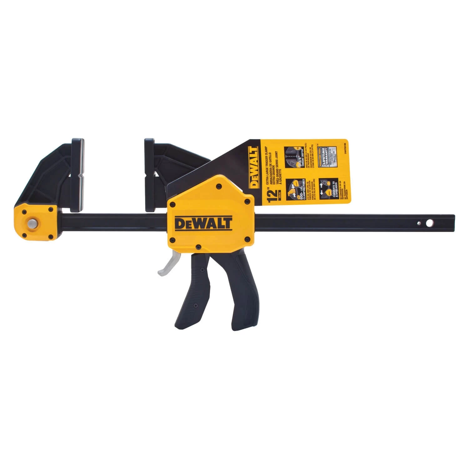 DeWALT DWHT83185 12" EXTRA LARGE TRIGGER CLAMP HAND TOOLS 3 DeWALT DWHT83185 12" EXTRA LARGE TRIGGER CLAMP HAND TOOLS