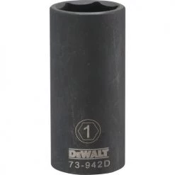 Dewalt DWMT73942OSP - 1/2 DRIVE DEEP IMPACT SOCKET - 6 POINT-1''