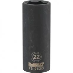 DRIVING AND FASTENING ACCESSORIES Dewalt DWMT73952OSP - 1/2 DRIVE DEEP IMPACT SOCKET - 6 POINT-22MM