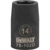 DeWalt Mechanics DWMT75102OSP - 1/2 DRIVE IMPACT SOCKET - 6 POINT-14MM 2 DeWalt Mechanics DWMT75102OSP - 1/2 DRIVE IMPACT SOCKET - 6 POINT-14MM