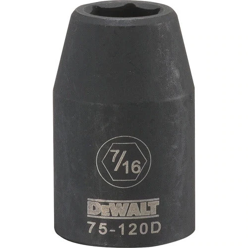 DRIVING AND FASTENING ACCESSORIES Dewalt DWMT75120OSP - 1/2 DRIVE IMPACT SOCKET - 6 POINT-7/16" 3 DRIVING AND FASTENING ACCESSORIES Dewalt DWMT75120OSP - 1/2 DRIVE IMPACT SOCKET - 6 POINT-7/16"