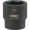 DRIVING AND FASTENING ACCESSORIES Dewalt DWMT75125OSP - 1/2 DRIVE IMPACT SOCKET - 6 POINT-1-1/8" 2 DRIVING AND FASTENING ACCESSORIES Dewalt DWMT75125OSP - 1/2 DRIVE IMPACT SOCKET - 6 POINT-1-1/8"