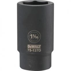 DRIVING AND FASTENING ACCESSORIES Dewalt DWMT75137OSP - 3/4 DRIVE DEEP IMPACT SOCKET - 6 POINT-1-5/16"