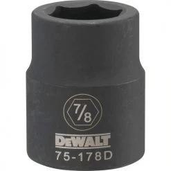 Dewalt DWMT75178OSP - 3/4 DRIVE IMPACT SOCKET - 6 POINT-7/8" DRIVING AND FASTENING ACCESSORIES
