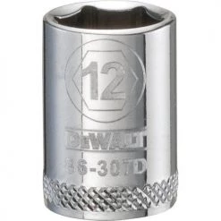DeWalt DWMT86307OSP - 6PT 3/8'' DRIVE SOCKET 12 MM DRIVING AND FASTENING ACCESSORIES