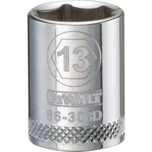DRIVING AND FASTENING ACCESSORIES Dewalt DWMT86309OSP- 3/8'' DRIVE SOCKET 6POINT - 13MM 3 DRIVING AND FASTENING ACCESSORIES Dewalt DWMT86309OSP- 3/8'' DRIVE SOCKET 6POINT - 13MM
