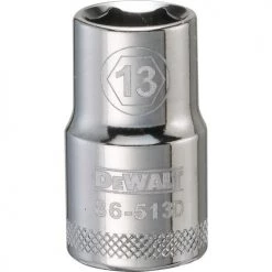 Dewalt DWMT86513OSP - 1/2 DRIVE SOCKET-6 POINT-13MM DRIVING AND FASTENING ACCESSORIES