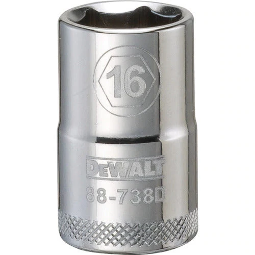 Dewalt DWMT88738OSP - 1/2 DRIVE SOCKET-6 POINT-16MM 3 Dewalt DWMT88738OSP - 1/2 DRIVE SOCKET-6 POINT-16MM