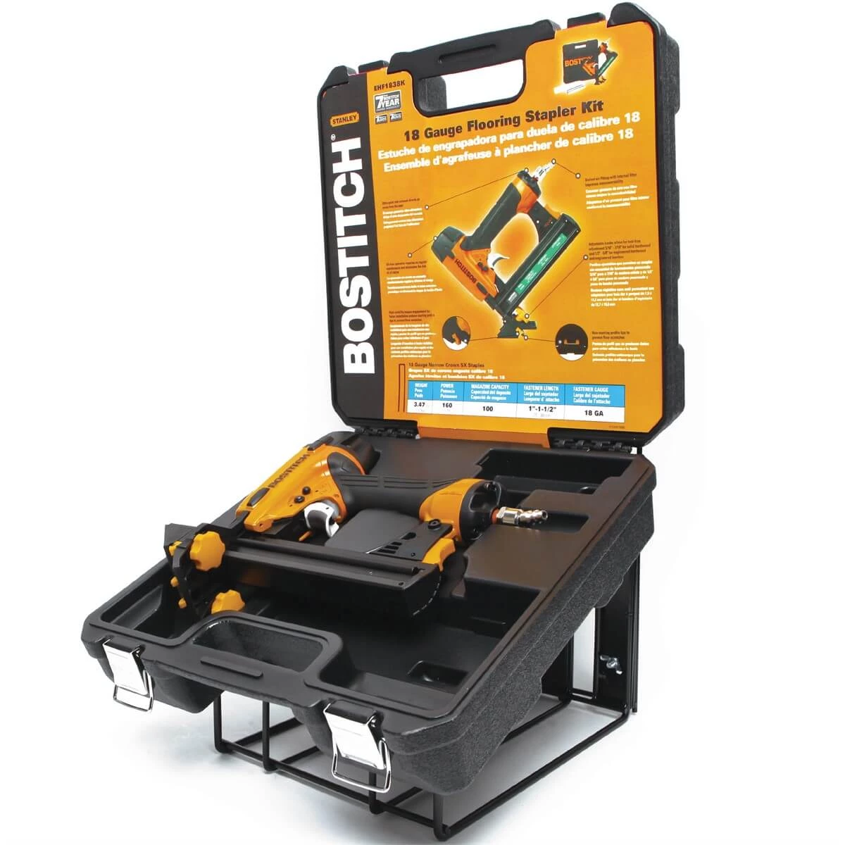 Bostitch EHF1838K 18ga Engineered Flooring Stapler POWER TOOLS 10 Bostitch EHF1838K 18ga Engineered Flooring Stapler POWER TOOLS