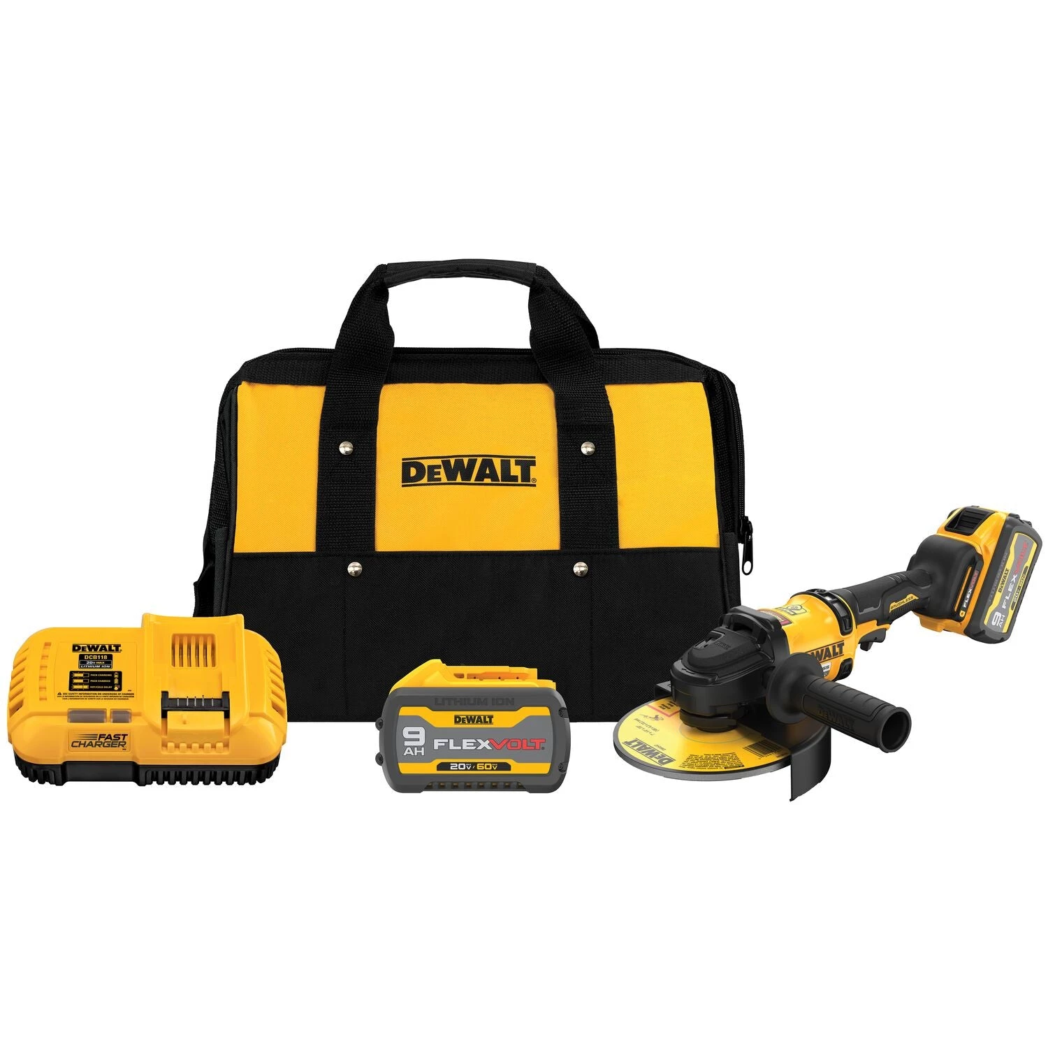 DeWalt DCG440X2 - 60V CORDLESS 7 ANGLE GRINDER Kit 3 DeWalt DCG440X2 - 60V CORDLESS 7 ANGLE GRINDER Kit