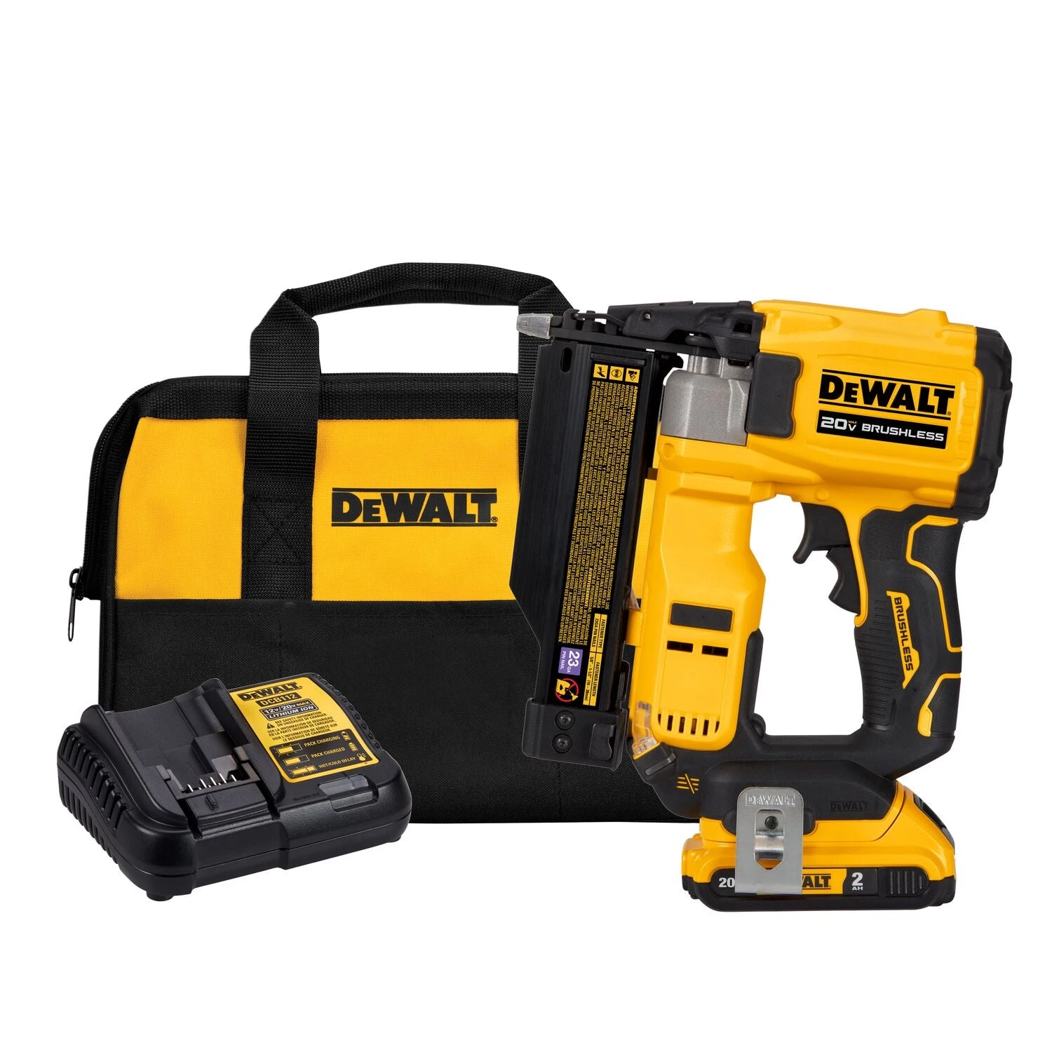 DeWalt DCN623D1 - 20V MAX XR, 23 GAUGE PIN NAILER - (2.0AH) W/ 1 BATTERY AND BAG SALE 3 DeWalt DCN623D1 - 20V MAX XR, 23 GAUGE PIN NAILER - (2.0AH) W/ 1 BATTERY AND BAG SALE