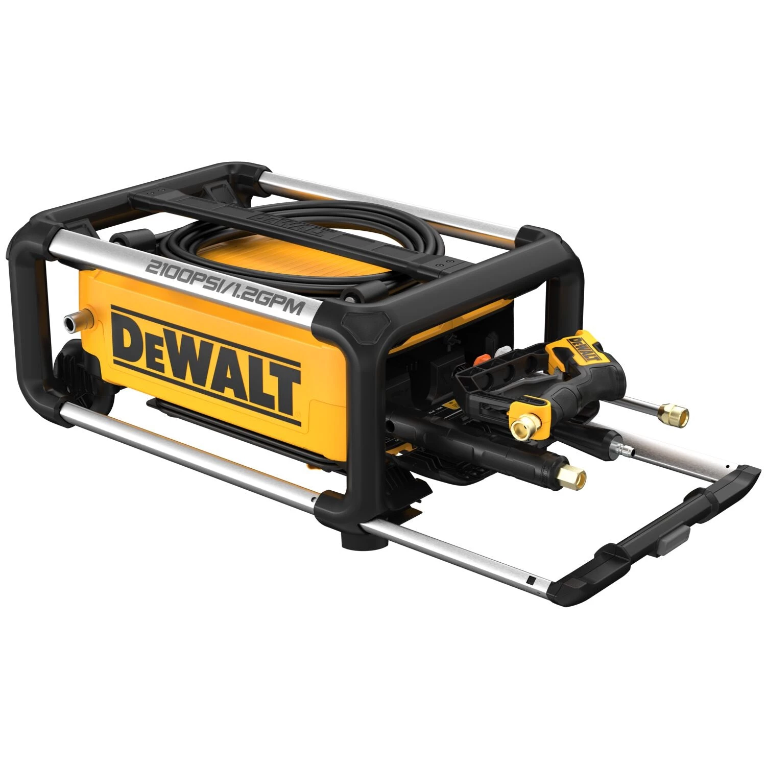 DeWalt DWPW2100 - 2,100 MAX Psi* 1.2 Gpm** 13 Amp Electric Jobsite Cold Water Pressure Washer 8 DeWalt DWPW2100 - 2,100 MAX Psi* 1.2 Gpm** 13 Amp Electric Jobsite Cold Water Pressure Washer